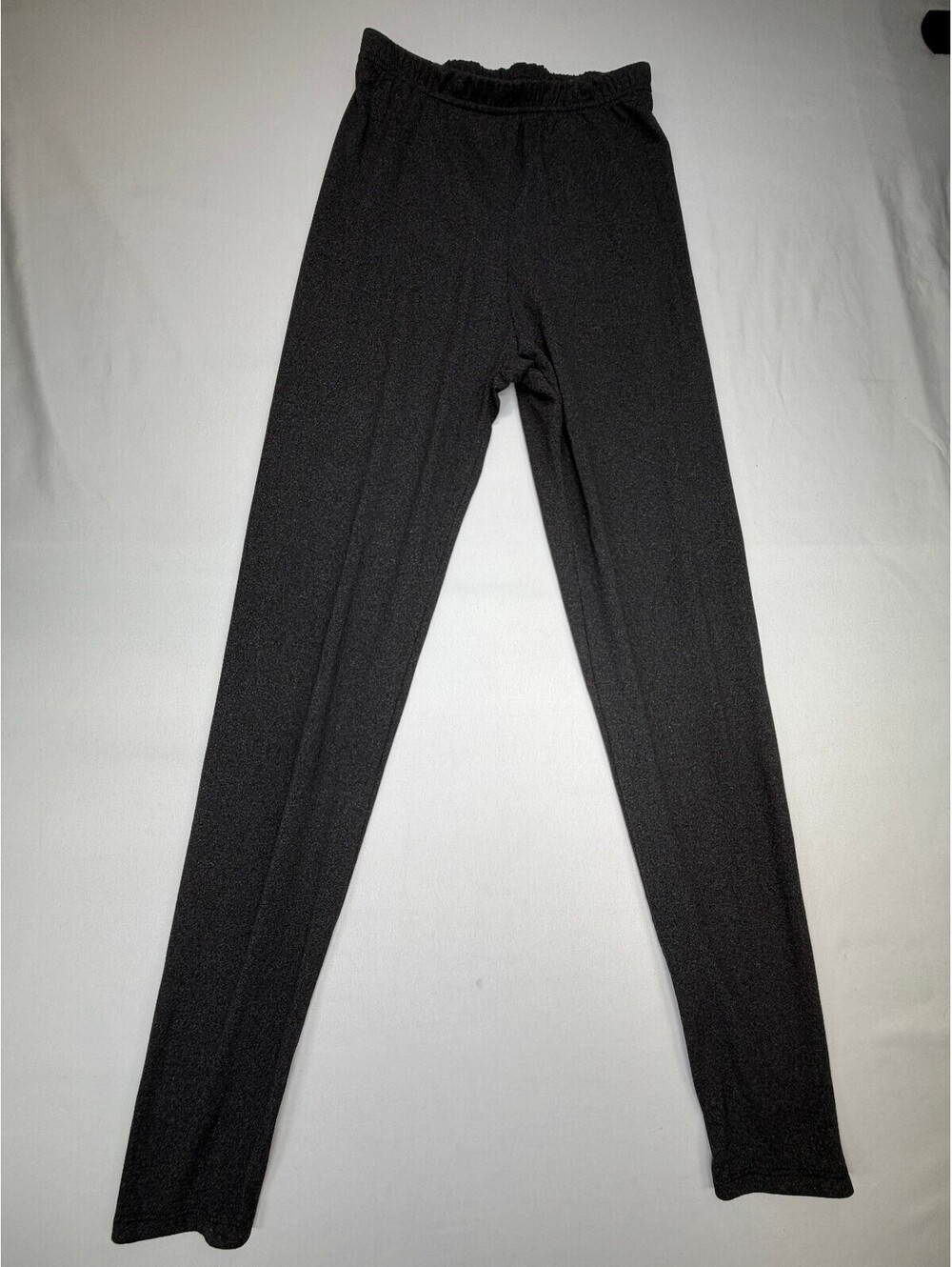Just Be Women's Leggings Elastic Waist Full-Length Stretch Size Medium Grey